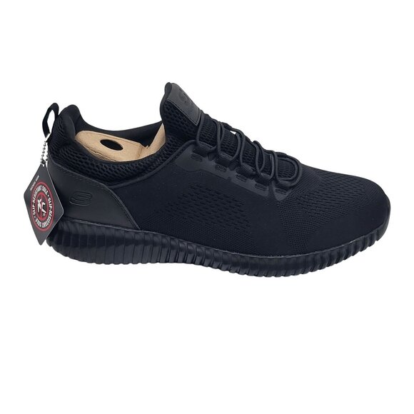 Skechers Work Relaxed Mens Fit Cessnock Slip-Resistant Sneakers Black Sz 11.5 - Picture 1 of 11
